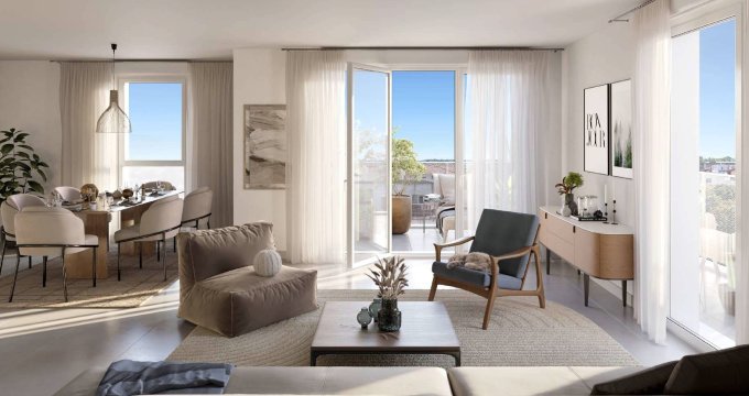 Achat / Vente immobilier neuf Blagnac à 200m du tramway T1 (31700) - Réf. 12313