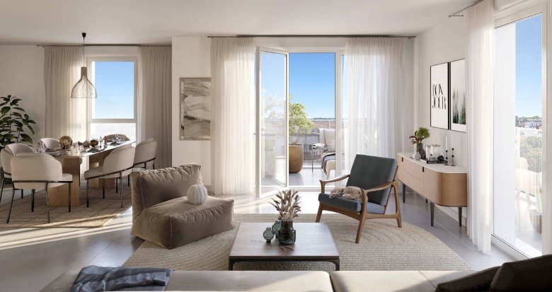 Achat / Vente immobilier neuf Blagnac à 200m du tramway T1 (31700) - Réf. 12313