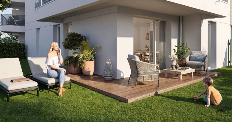 Achat / Vente immobilier neuf Blagnac à 200m du tramway T1 (31700) - Réf. 12313