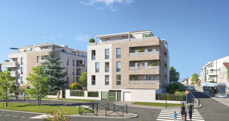 Achat / Vente immobilier neuf Blagnac à 200m du tramway T1 (31700) - Réf. 12313