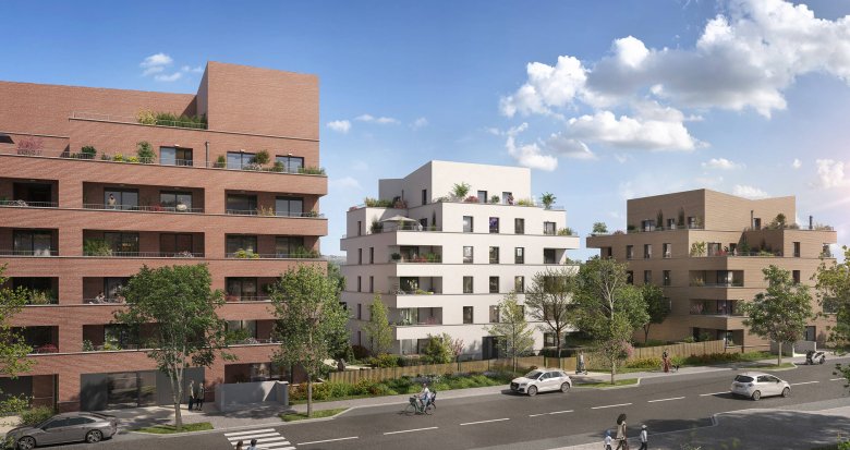 Achat / Vente immobilier neuf Toulouse quartier Faubourg Malepère proche des commodités (31000) - Réf. 7810