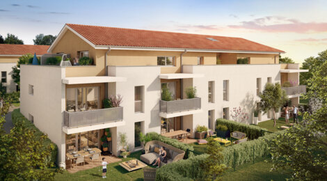 Programme immobilier neuf RÉSIDENCE MAZUREVA - Aucamville : logements neufs proches des bassins d’emplois aéronautiques et de Toulouse (31140) - Référence : 14863