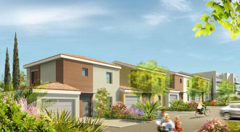 Programme immobilier neuf LES ALLÉES DU PASTELS - Ayguesvives centre : logements neufs avec jardins et terrasses dans une résidence verte (31450) - Référence : 59
