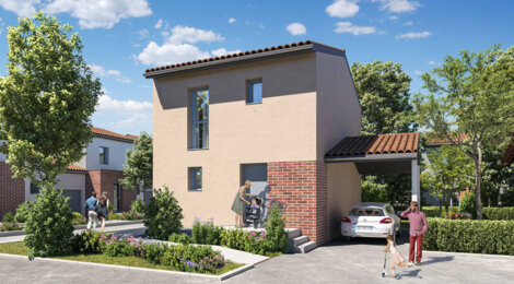 Programme immobilier neuf LE DOMAINE DE L'HERS - Baziège : logements neufs sécurisés et verdoyants proche des transports (31450) - Référence : 14805