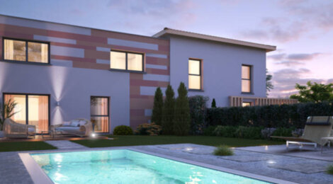 Programme immobilier neuf CARRÉS DU LAUZIS - Gragnague : maisons 4 pièces neuves avec terrasse et garage en centre-ville (31380) - Référence : 3192
