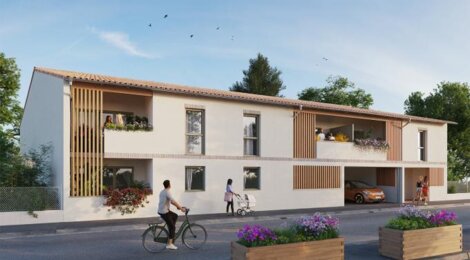Programme immobilier neuf LA MÉSANGE - Muret : logements neufs lumineux et écoresponsables proche du Parc Clément Ader (31600) - Référence : 7434