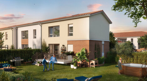 Programme immobilier neuf Résidence Terra Flora - Pinsaguel : logements neufs intimistes et verdoyants proche des commerces (31120) - Référence : 14850