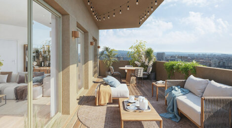 Programme immobilier neuf ESPRIT CARTOUCHERIE - Toulouse cadre urbain quartier Cartoucherie appartements avec terrasse (31000) - Référence : 17150