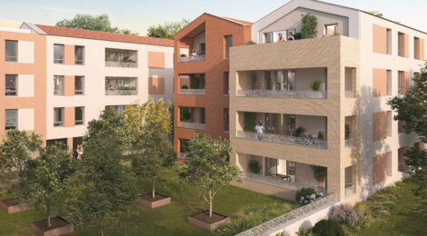 Programme immobilier neuf VILLA AMAYA - Toulouse cadre végétalisé proche bus et centre ville (31000) - Référence : 17942
