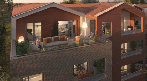 Programme immobilier neuf VILLA AMAYA - Toulouse cadre végétalisé proche bus et centre ville (31000) - Référence : 17942