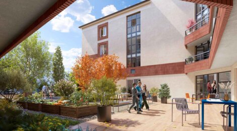 Programme immobilier neuf STUDENTLY TOULOUSE ST CYPRIEN - Toulouse, logements étudiants et proximité ICAM en résidence moderne (31000) - Référence : 15980