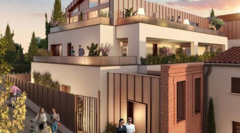 Programme immobilier neuf Allée Gloria - Toulouse : logements neufs près du jardin Pierre Goudouli, luminosité et flexibilité d’investissement (31000) - Référence : 14845