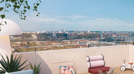 Programme immobilier neuf EMBLEME - Toulouse : logements neufs sécurisés et verdoyants proche des transports (31000) - Référence : 14836