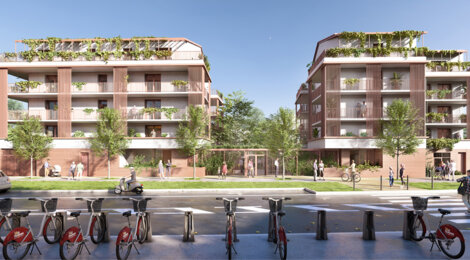 Programme immobilier neuf L'allée des sens - Toulouse résidence à deux pas du métro Borderouge (31000) - Référence : 13691