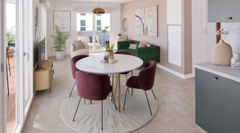 Programme immobilier neuf Terre Garonne - Toulouse : Résidence studio–T5 avec cadre dynamique et confort optimisé proche des transports (31000) - Référence : 14277