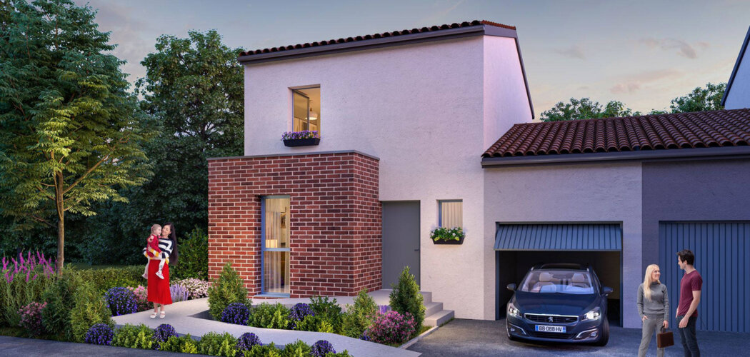 Programme immobilier neuf LE DOMAINE DE L'HERS - Baziège : logements neufs sécurisés et verdoyants proche des transports (31450) - Référence : 14805