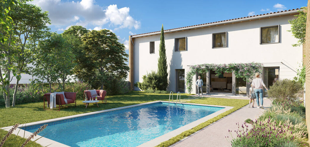 Programme immobilier neuf LA SCALA - Pibrac : logements neufs sécurisés et verdoyants proche des commodités (31820) - Référence : 14810