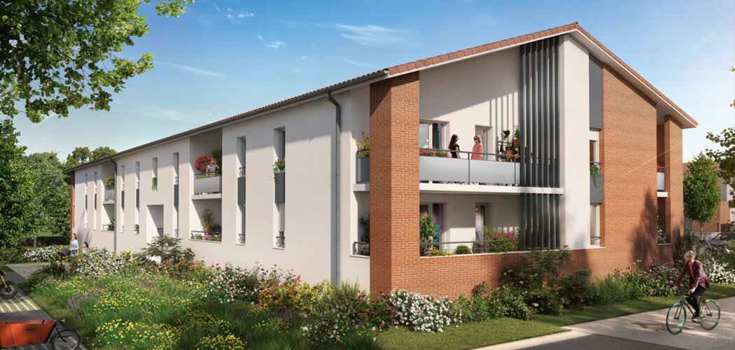 Programme immobilier neuf Résidence Terra Flora - Pinsaguel : logements neufs intimistes et verdoyants proche des commerces (31120) - Référence : 14850