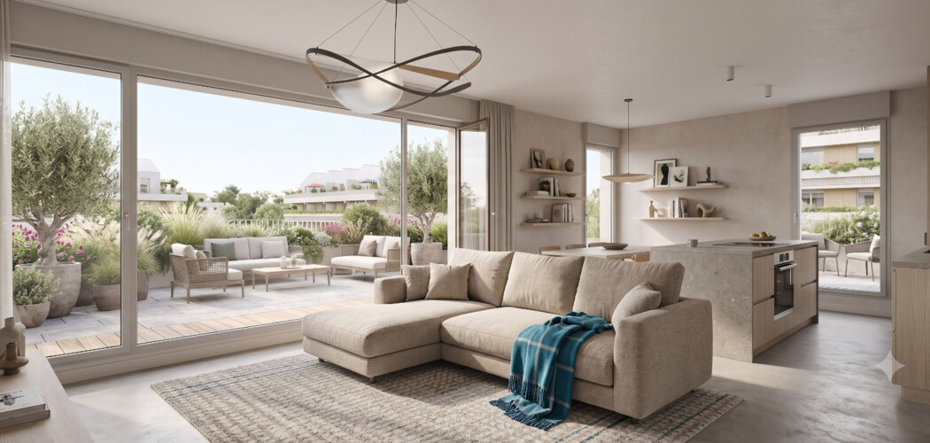 Programme immobilier neuf Fresh Touch - Toulouse : logements neufs écoresponsables à deux pas de la gare Saint-Martin-du-Touch (31000) - Référence : 18029