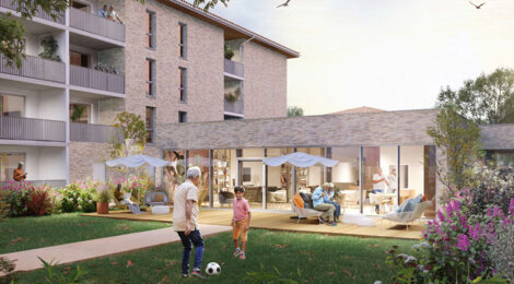 Programme immobilier neuf SERENLY BAZIEGE - Baziège : logements séniors T2 proche du centre-ville (31450) - Référence : 14806