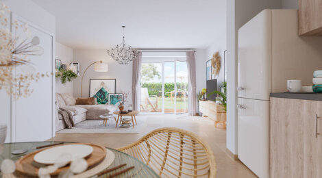 Programme immobilier neuf RÉSIDENCE TERRE D'ARGILE - Bruguières : logements neufs sécurisés et verdoyants proche des commodités (31150) - Référence : 14882