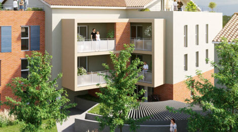 Programme immobilier neuf ROSSO - Castanet-Tolosan : logements neufs sécurisés et verdoyants proche des commodités (31320) - Référence : 14795