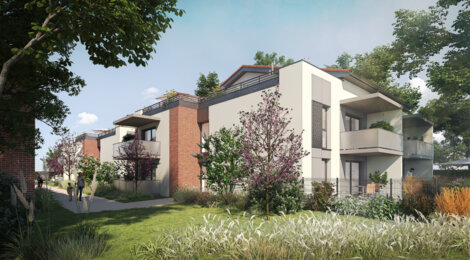 Programme immobilier neuf SAISONS - Gratentour : logements neufs éligibles PTZ dans un cadre résidentiel sécurisé (31150) - Référence : 7407
