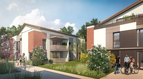 Programme immobilier neuf SAISONS - Gratentour : logements neufs éligibles PTZ dans un cadre résidentiel sécurisé (31150) - Référence : 7407