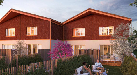 Programme immobilier neuf VILLAS ROSEAUX - Saint-Jean villas duplex avec garage près de Toulouse (31240) - Référence : 14866