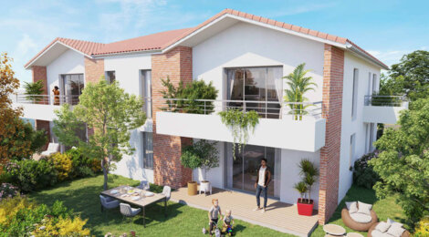 Programme immobilier neuf Les Jardins de Saint-Simon - Toulouse en plein  quartier Saint-Simon (31000) - Référence : 15117