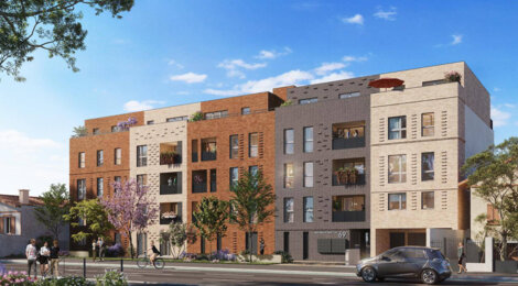 Programme immobilier neuf VIOLETTE DES FAUBOURGS / MINIME LAUTREC - Toulouse : logements neufs lumineux et familiaux aux Minimes (31000) - Référence : 7318