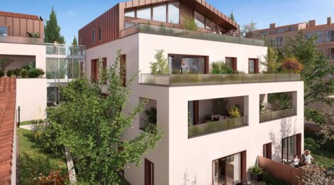 Programme immobilier neuf Allée Gloria - Toulouse : logements neufs près du jardin Pierre Goudouli, luminosité et flexibilité d’investissement (31000) - Référence : 14845