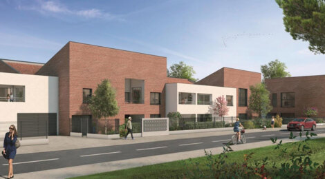 Programme immobilier neuf NATURÉA - TR LIBRE - Toulouse Nord : Résidence T2–T3 avec style toulousain et confort moderne proche des commodités (31000) - Référence : 14204
