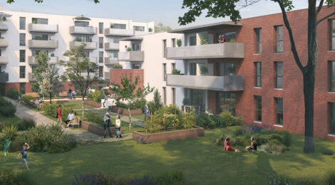 Programme immobilier neuf L'OUSTAL - Toulouse résidence sénior à deux pas  du parc de la Maourine (31000) - Référence : 9356