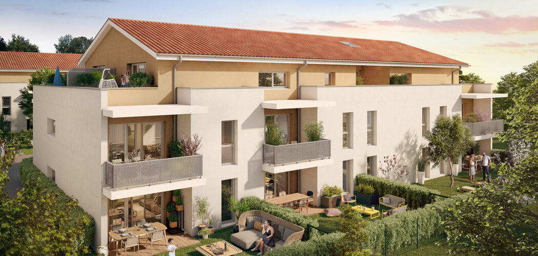 Programme immobilier neuf RÉSIDENCE MAZUREVA - Aucamville : logements neufs proches des bassins d’emplois aéronautiques et de Toulouse (31140) - Référence : 14863