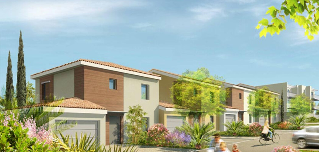 Programme immobilier neuf LES ALLÉES DU PASTELS - Ayguesvives centre : logements neufs avec jardins et terrasses dans une résidence verte (31450) - Référence : 59