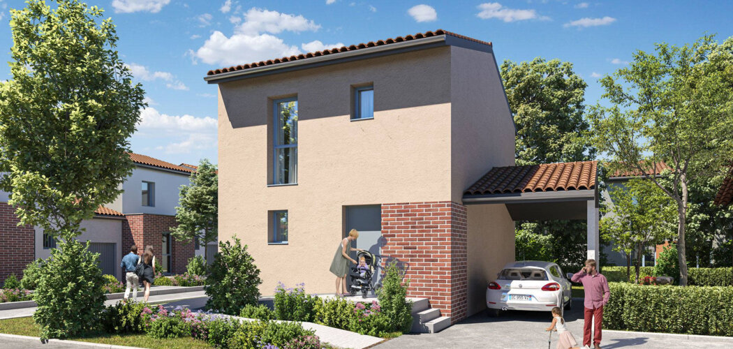 Programme immobilier neuf LE DOMAINE DE L'HERS - Baziège : logements neufs sécurisés et verdoyants proche des transports (31450) - Référence : 14805