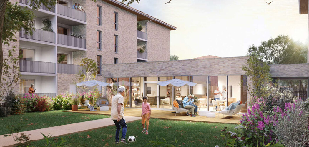 Programme immobilier neuf SERENLY BAZIEGE - Baziège : logements séniors T2 proche du centre-ville (31450) - Référence : 14806