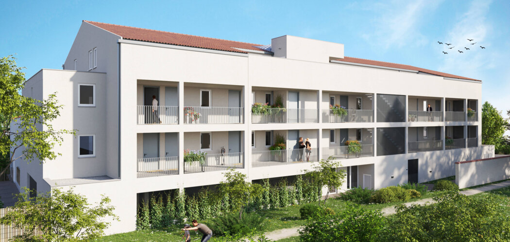 Programme immobilier neuf Krysalis - Cugnaux : Résidence T2–T4 avec cadre résidentiel et confort optimisé proche des commodités (31270) - Référence : 7091