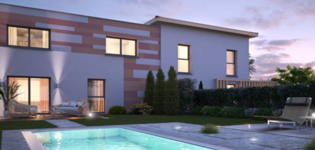 Programme immobilier neuf CARRÉS DU LAUZIS - Gragnague : maisons 4 pièces neuves avec terrasse et garage en centre-ville (31380) - Référence : 3192