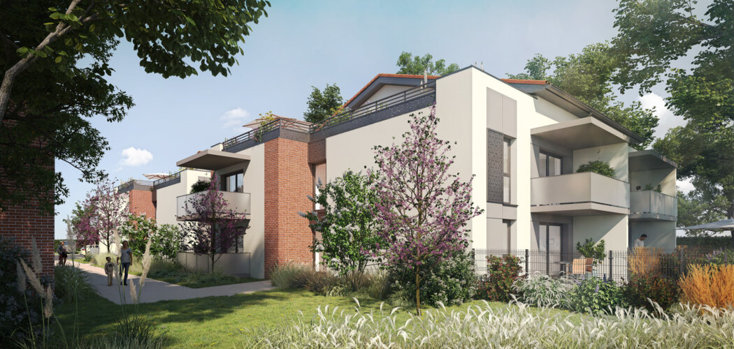 Programme immobilier neuf SAISONS - Gratentour : logements neufs éligibles PTZ dans un cadre résidentiel sécurisé (31150) - Référence : 7407
