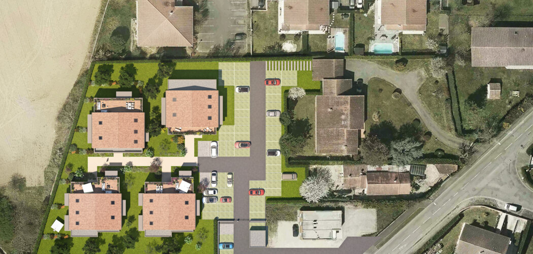 Programme immobilier neuf SAISONS - Gratentour : logements neufs éligibles PTZ dans un cadre résidentiel sécurisé (31150) - Référence : 7407