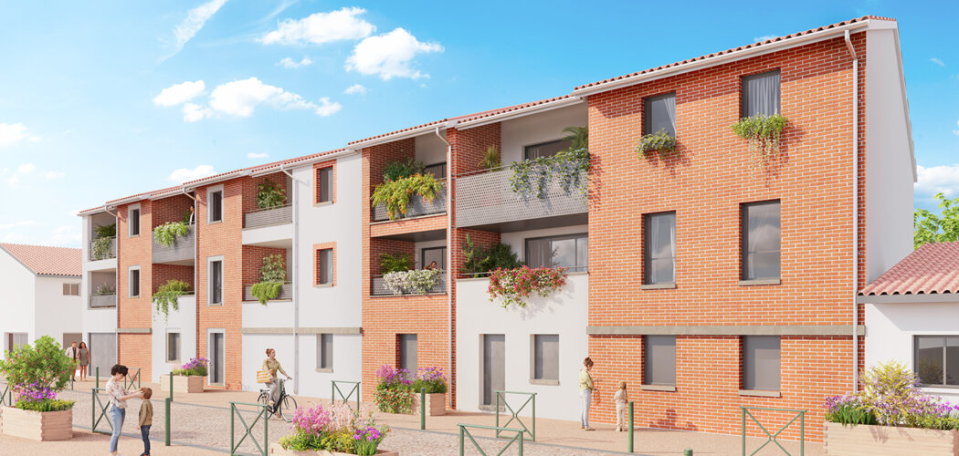 Programme immobilier neuf RÉSIDENCE NEVADA - Pins-Justaret : logements neufs lumineux et sécurisés en centre-ville (31860) - Référence : 14821