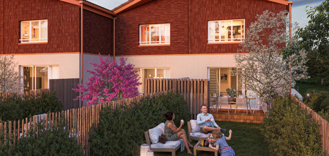 Programme immobilier neuf VILLAS ROSEAUX - Saint-Jean villas duplex avec garage près de Toulouse (31240) - Référence : 14866