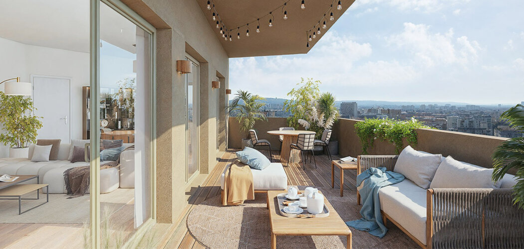 Programme immobilier neuf ESPRIT CARTOUCHERIE - Toulouse cadre urbain quartier Cartoucherie appartements avec terrasse (31000) - Référence : 17150