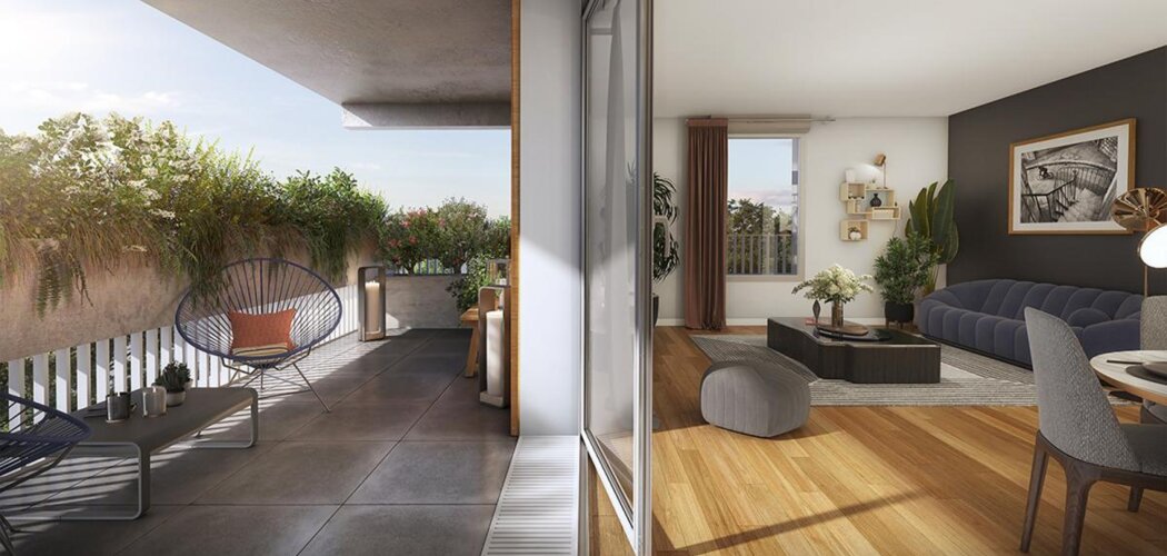 Programme immobilier neuf Fresh Touch - Toulouse : logements neufs écoresponsables à deux pas de la gare Saint-Martin-du-Touch (31000) - Référence : 14827