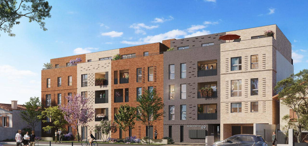 Programme immobilier neuf VIOLETTE DES FAUBOURGS / MINIME LAUTREC - Toulouse : logements neufs lumineux et familiaux aux Minimes (31000) - Référence : 7318
