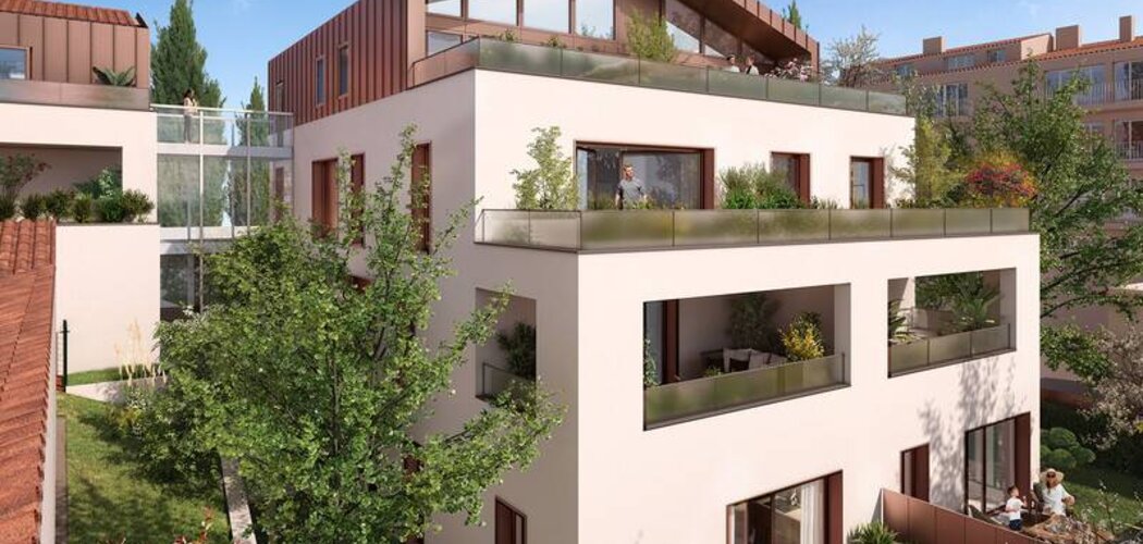 Programme immobilier neuf Allée Gloria - Toulouse : logements neufs près du jardin Pierre Goudouli, luminosité et flexibilité d’investissement (31000) - Référence : 14845