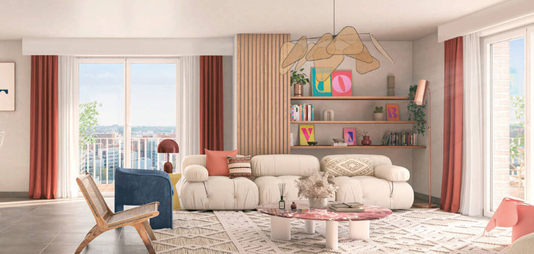 Programme immobilier neuf EMBLEME - Toulouse : logements neufs sécurisés et verdoyants proche des transports (31000) - Référence : 14836