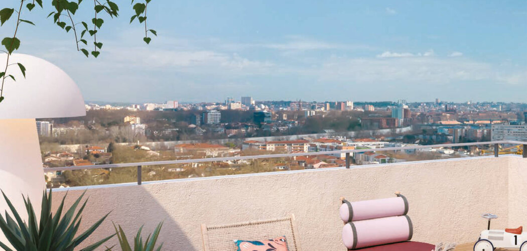 Programme immobilier neuf EMBLEME - Toulouse : logements neufs sécurisés et verdoyants proche des transports (31000) - Référence : 14836